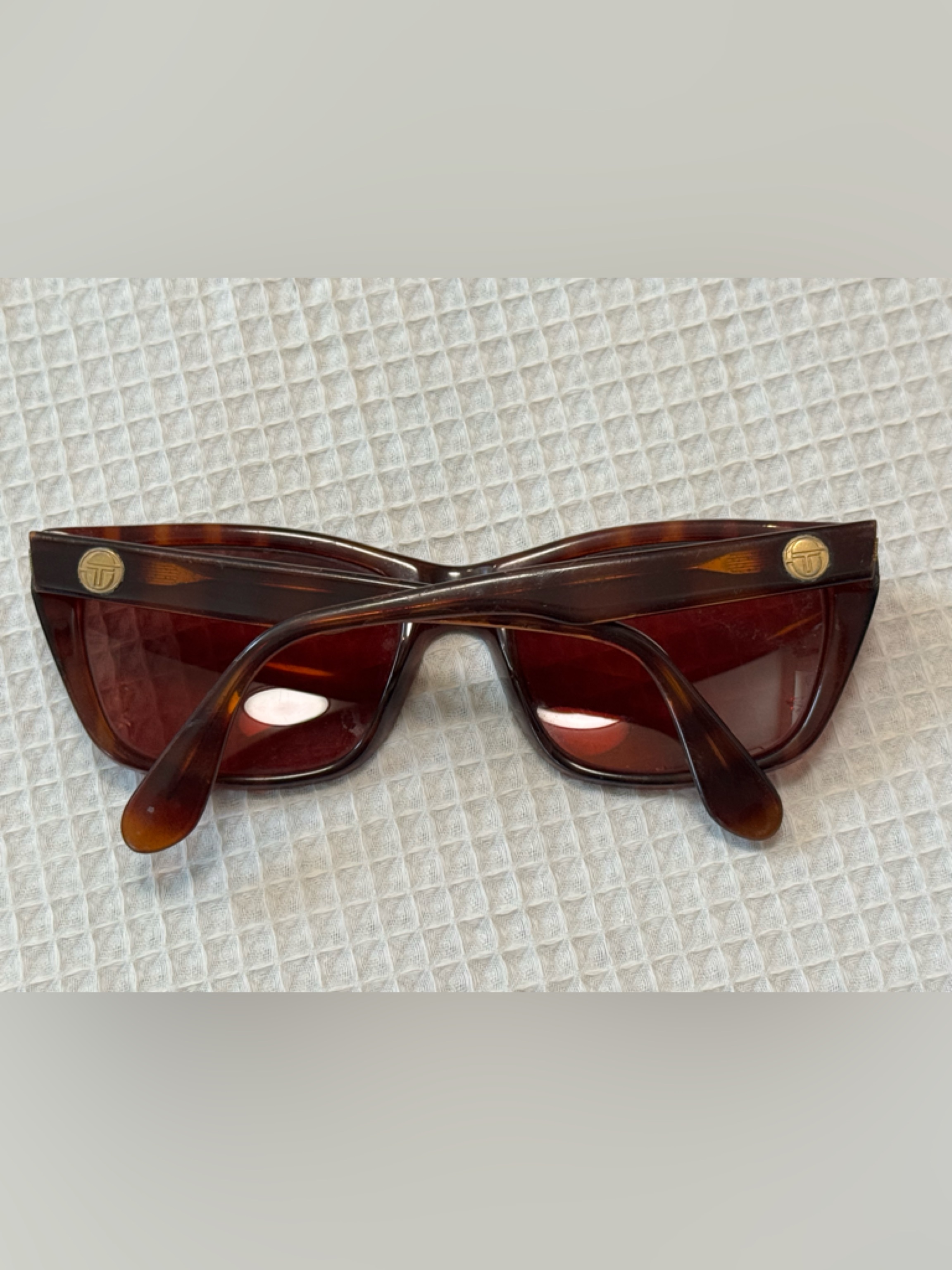 Sergio Tacchini Brown Tortoiseshell Women's Prescription Glasses Made In Italy